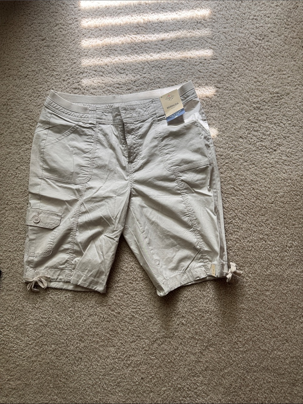 Tan Women Bermuda Shorts